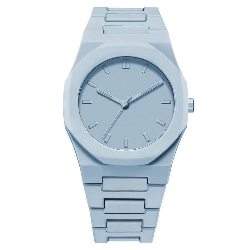 Fashion Octagonal Plastic Watch For Men With Quartz Movement And Logo Customization