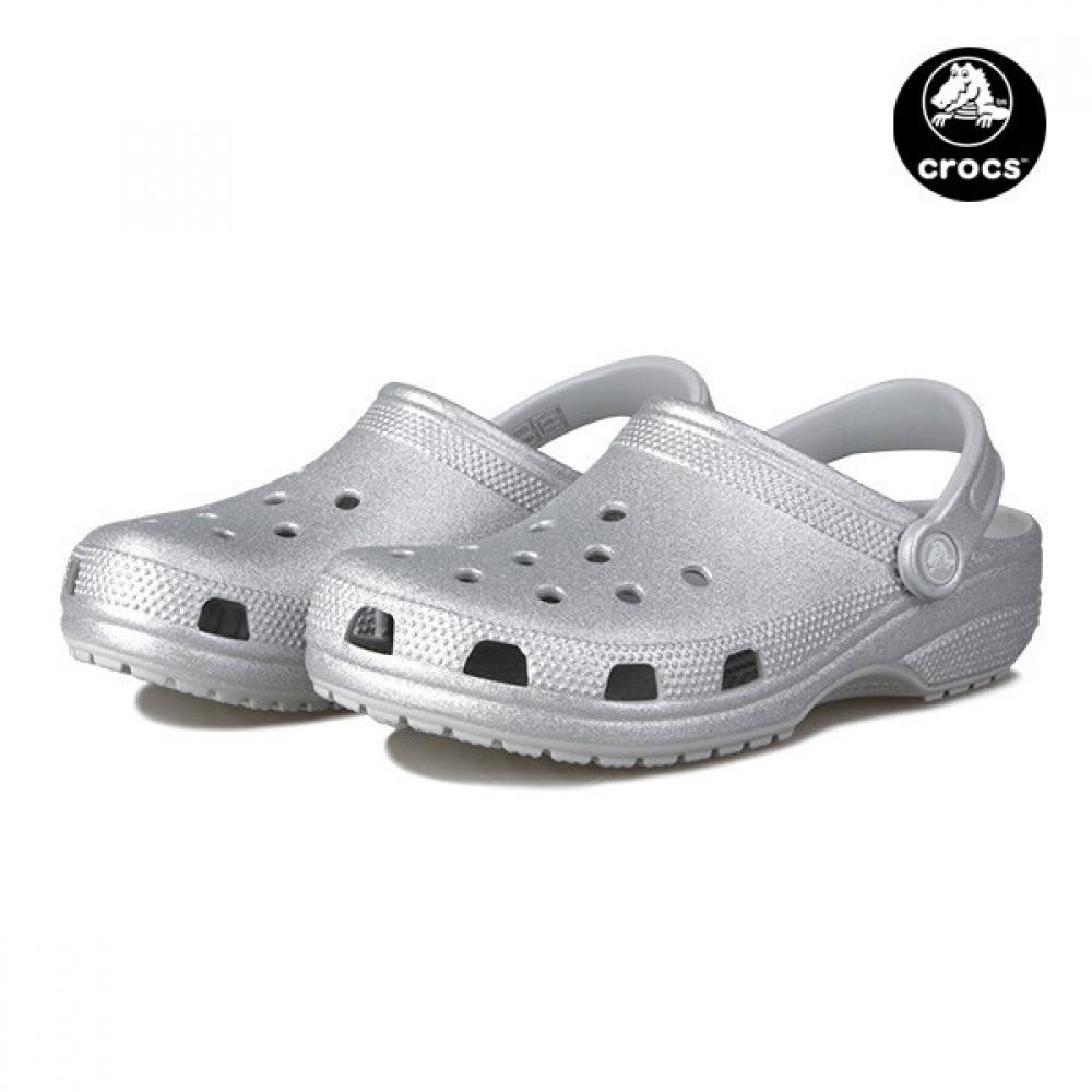 CrocS ClaSSic Cleater Clog Women S Slipper SandalS Silver 205942 0ic
