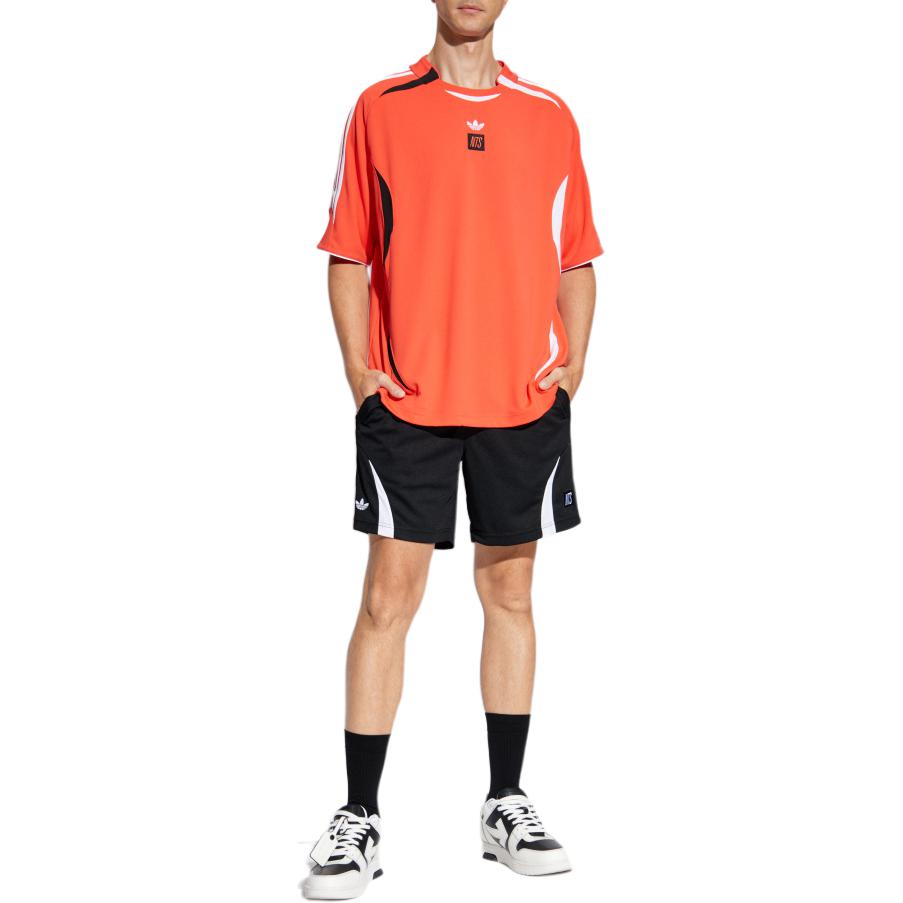 Adidas X NTS Radio Classic Bright Red Short Sleeve Jersey Casual Streetwear Apparel For Men JI5150