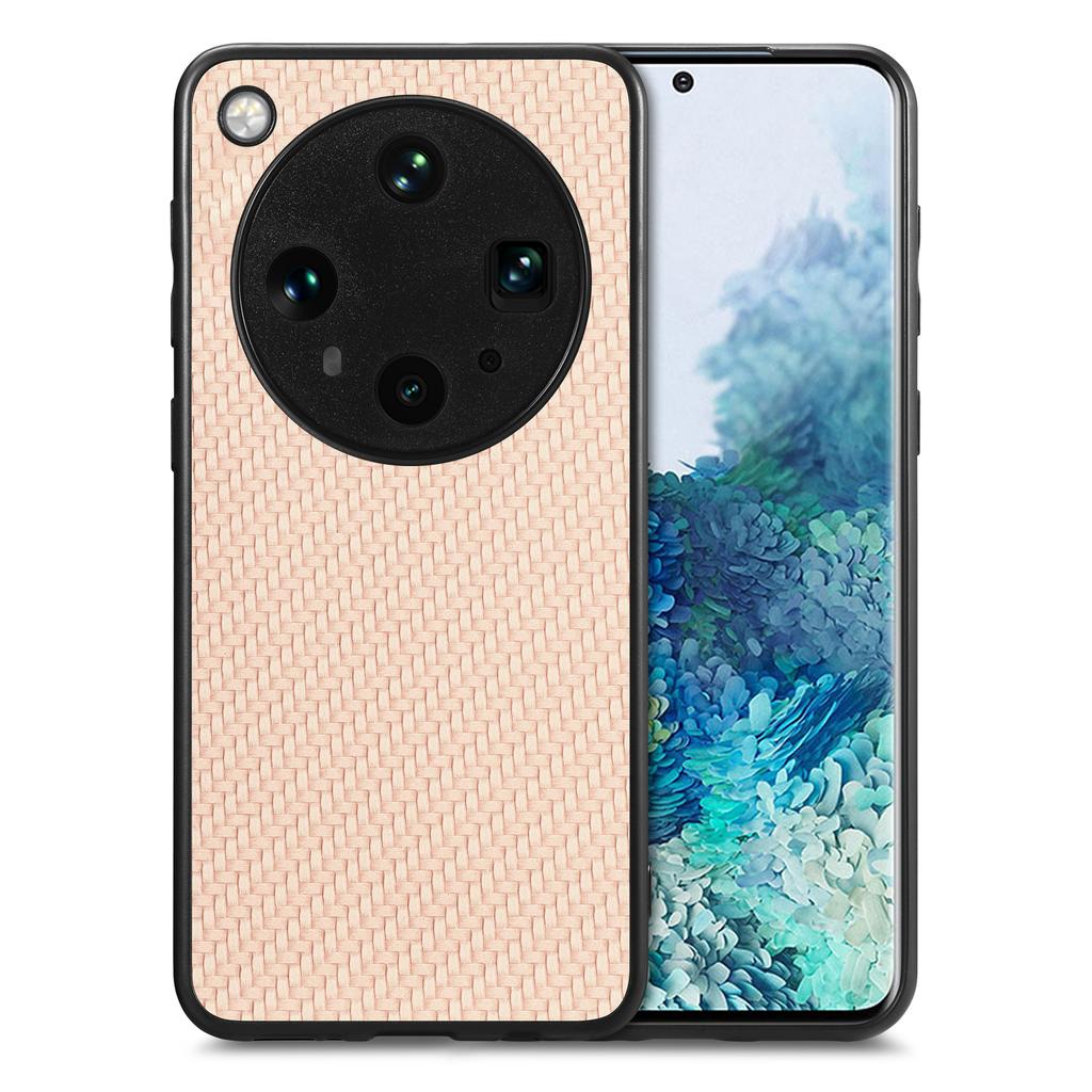 For Oppo Find X8 Ultra 5G Case Carbon Fiber Texture PU+PC+TPU Phone Back Cover