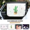Car Magnetic Curtain In The Car Window Sunshade Cover Cartoon Universal Side Window Sunshade UV Protection For Kid Baby Children