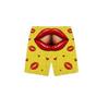 Men's Funny Print Elastic Waist Beach Swim Trunks
