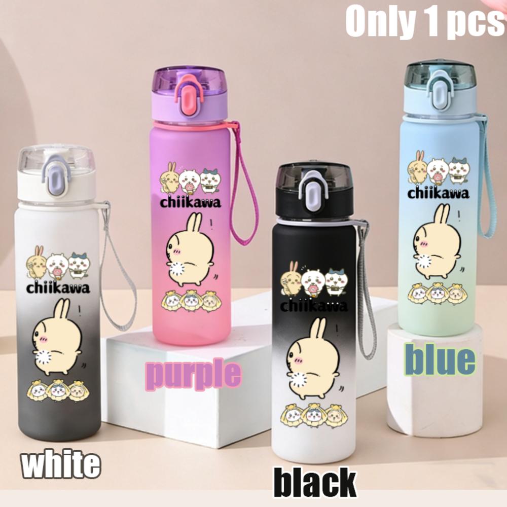 550ml Nanka Chiisakute Kawaii Yatsu School Drink Bottle Usagi Chiikawa Hachiware Plastic Gradient Color Water Cup Gourde Gift