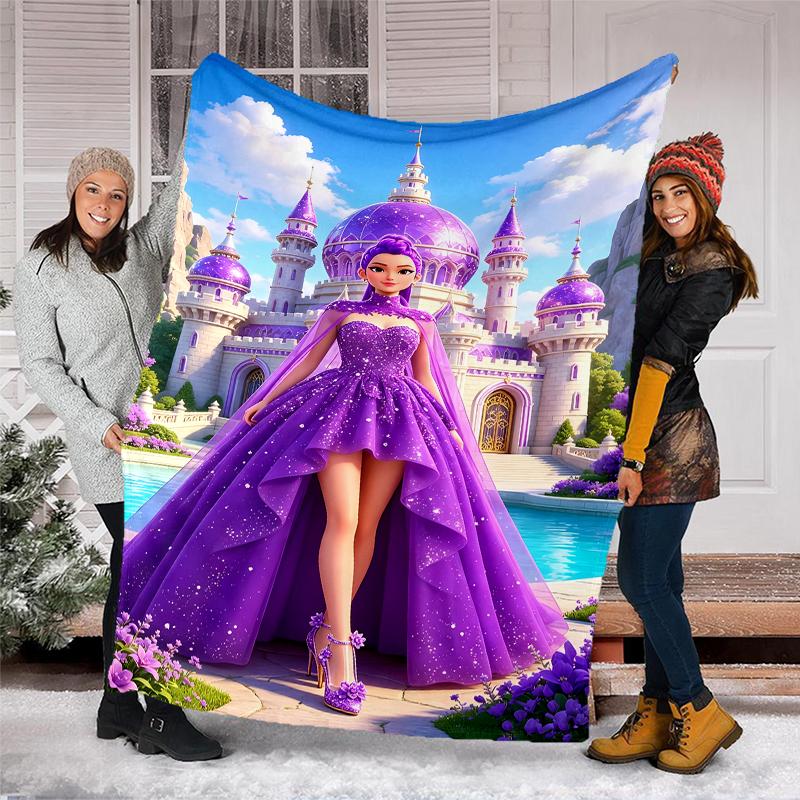 Demon Hunter printed throw blanket—soft,warm;versatile blanket for all seasons—perfect as &air-conditioning throw,nap blanket