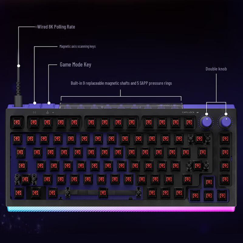 Logitech G512 X 75% Hot-Swappable RGB Wired Mechanical Keyboard