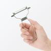 Japanese MUJI Stainless Leather Puller Silver 7.5cm