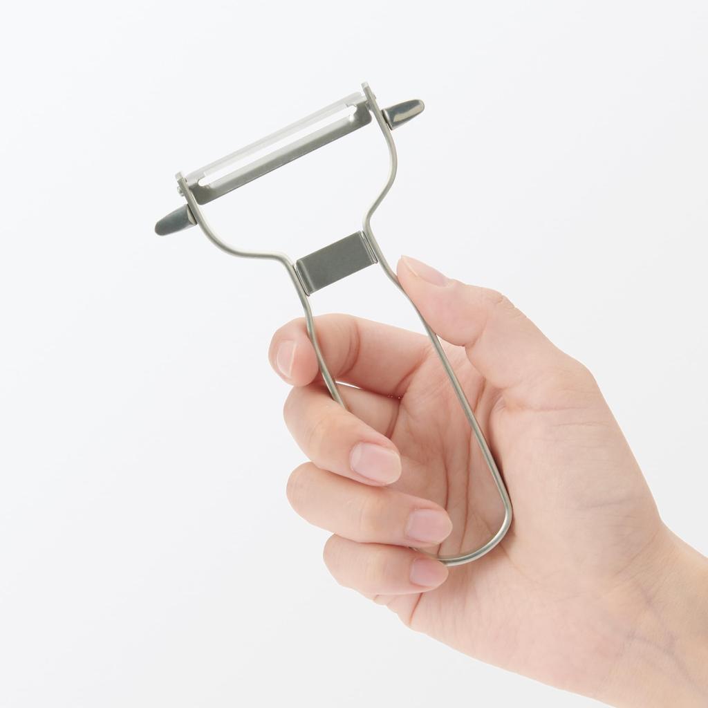Japanese MUJI Stainless Leather Puller Silver 7.5cm