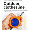 Retractable Travel Clothes Cord Adjustable 32ft/10M Camping Clothesline Laundry Drying Rope for Hotel Trip Outdoor Washing Lines