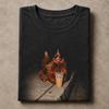 Chicken Drinking Iced Coffee Shirt, Funny Chicken Graphic Tee, Sunglasses Hen Shirt, Farm Animal T-Shirt, Chicken Lover Gift