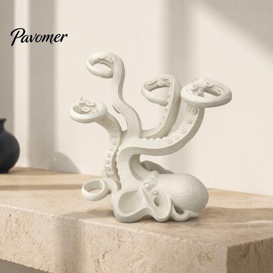 Octopus Toothbrush Holder Holder, Durable PLA Organizer, Creative Organizer Stand, Multi Functional Storage Cup Multi-functional Desk Rack for Makeup