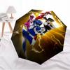 Power Rangers Umbrella Windproof Automatic Folding Umbrella Cartoon Superhero Rain Umbrella for Kids Boys Gift