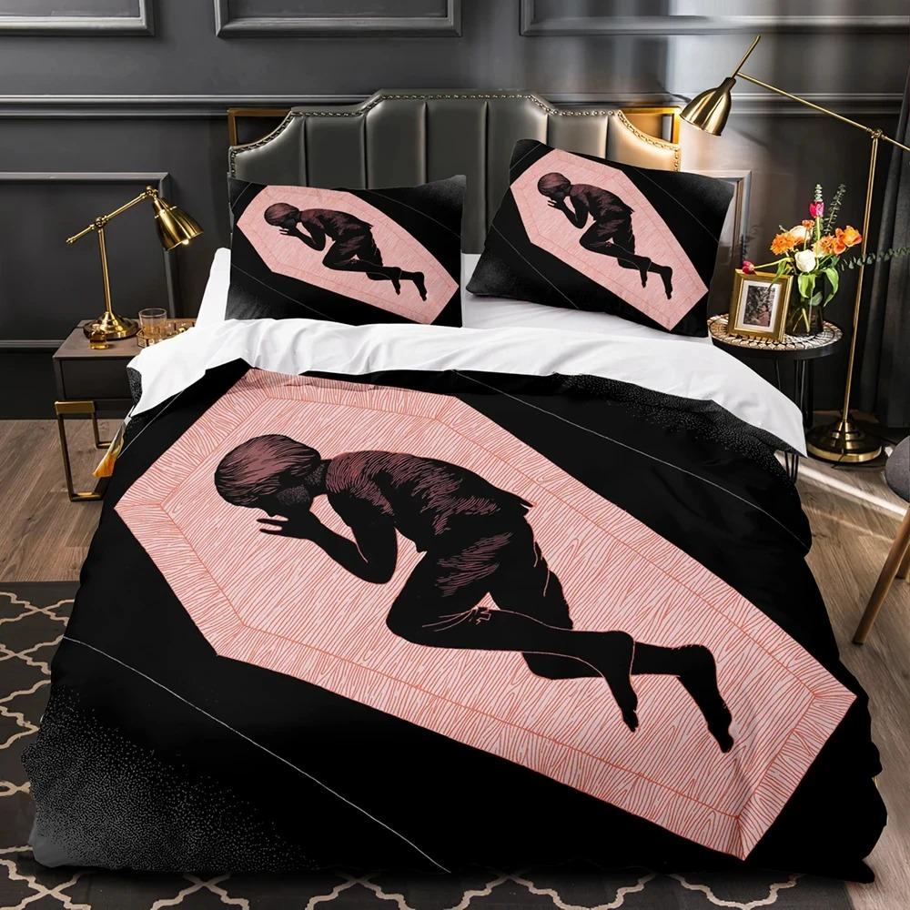 3D Print Black Fairy Comfortable Duvet Quilt Cover Pillowcase Bedding Set Children Bedroom Decoration Home Textile