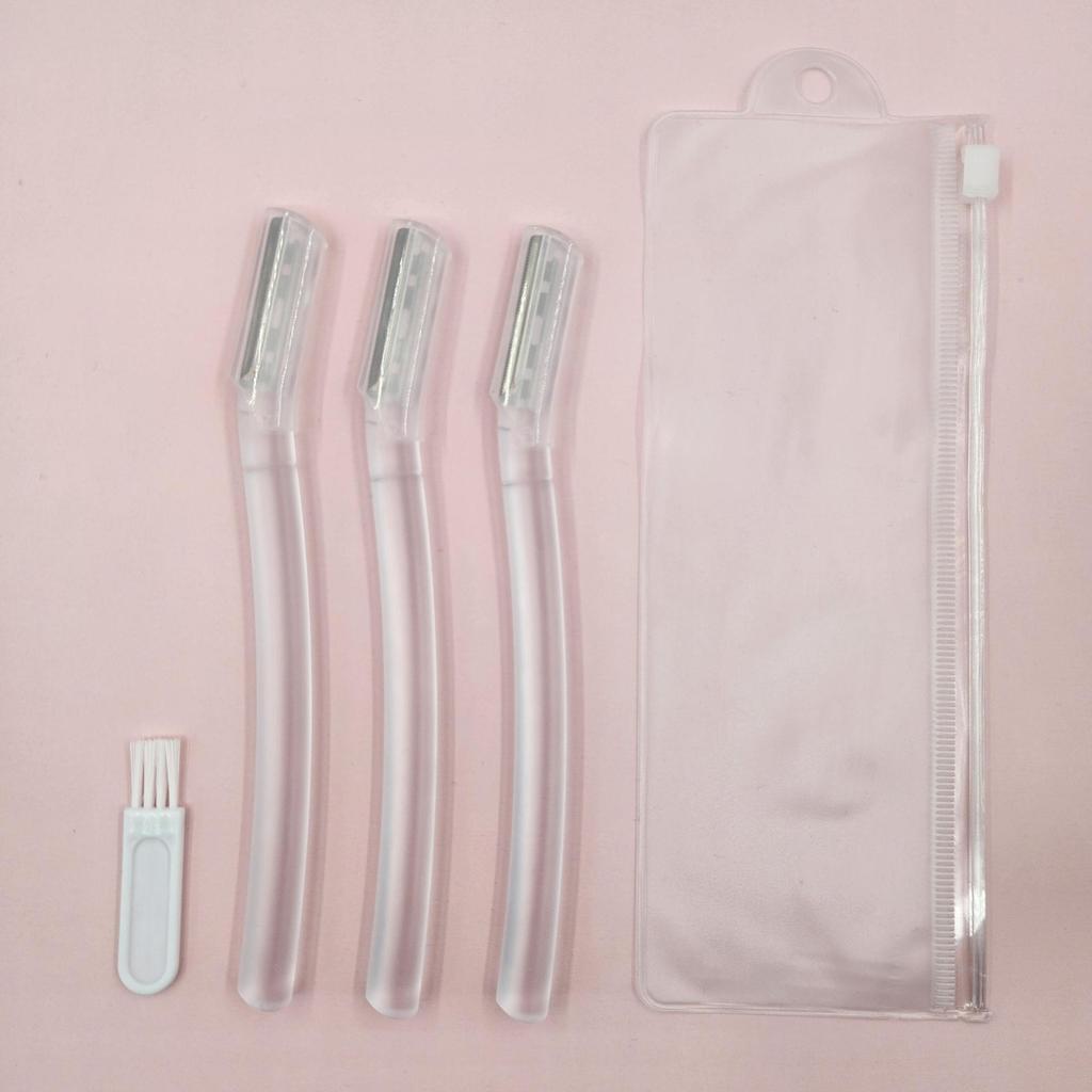 Portable Eyebrow Razor for Women with Protective Cover - Gentle Stainless Steel Blade
