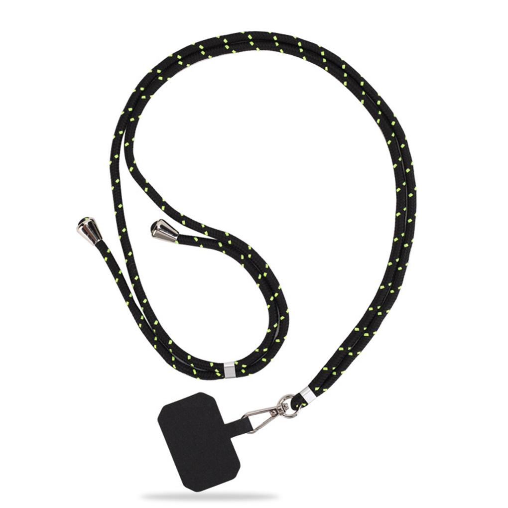 Universal Mobile Phone Neck Rope Adjustable Metal Snap Buckle Anti-lost Holder Lanyard with Adhesive Card Outdoor Travel Hiking