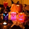 LED Halloween Pumpkin Lantern Candle Lamp – Decorative Night Light Ornament