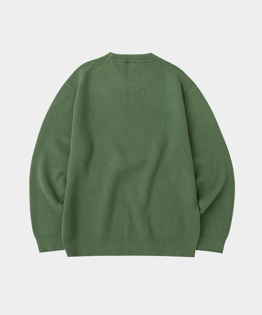 LETTERCOMO Essential Hazzi Round Knit Green