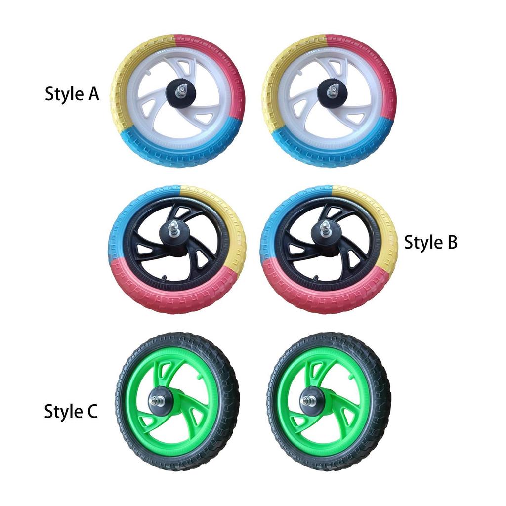 Balance Bike Spare Tire Set, Foam Airless Replacement Tire, Nylon Repair Kit, No Inflation Required,