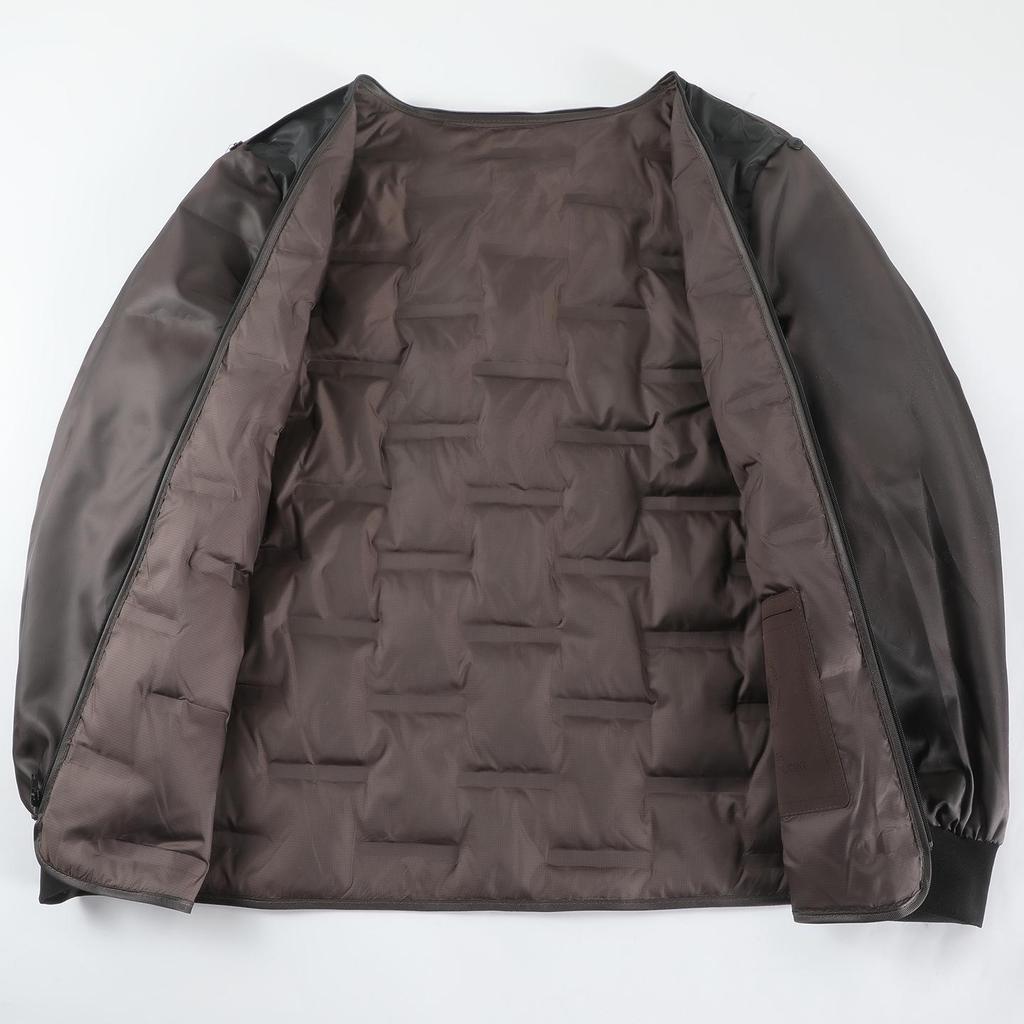 Brand Men's 2025 Autumn/Winter Wool Coat - Lapel, Detachable Down Lining, Double-Faced Wool Overcoat.