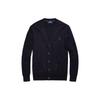 Polo Solid Color Long Sleeve Knit Sweater Men Tops Navy-Blue MNPOSWE16810319-B82