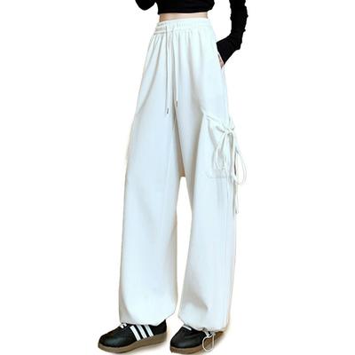 Einfache Hosen für Zuhause Long Street Band Einfach und fz14 Größe YY&YY Weite Hosen, Jogginghosen, Damen, Tragen, Länge, Stil, Detail, Taschen,