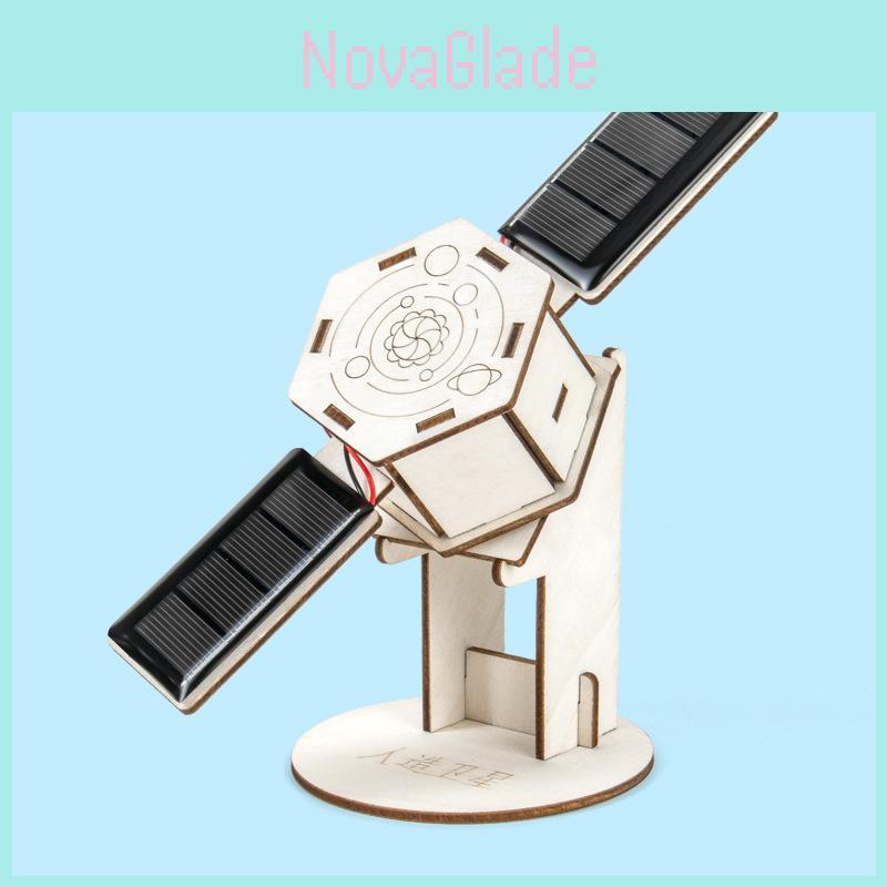 Science Experiment Solar Satellite Kit With Diy Electrical Components For Kids Education