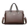 Men's Handbag Business Briefcase Crossbody Bag Soft PU Leather Computer Bag Casual Men's Bag
