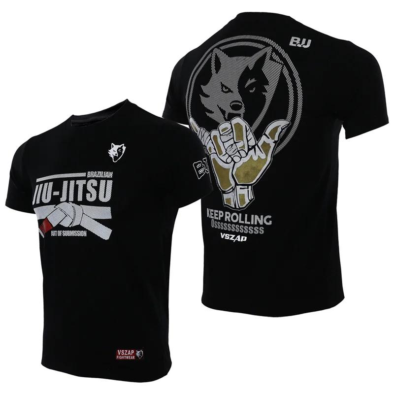 Muay Thai Βραζιλιάνικο Ζίου-Ζίτσου 3D Εκτύπωση Αθλητικό Γρήγορου Στεγνώματος Αναπνέον Ανδρικό T-shirt Εξωτερικού Χώρου Προπόνηση Δρόμου Γονέας-Παιδί Κοντομάνικο