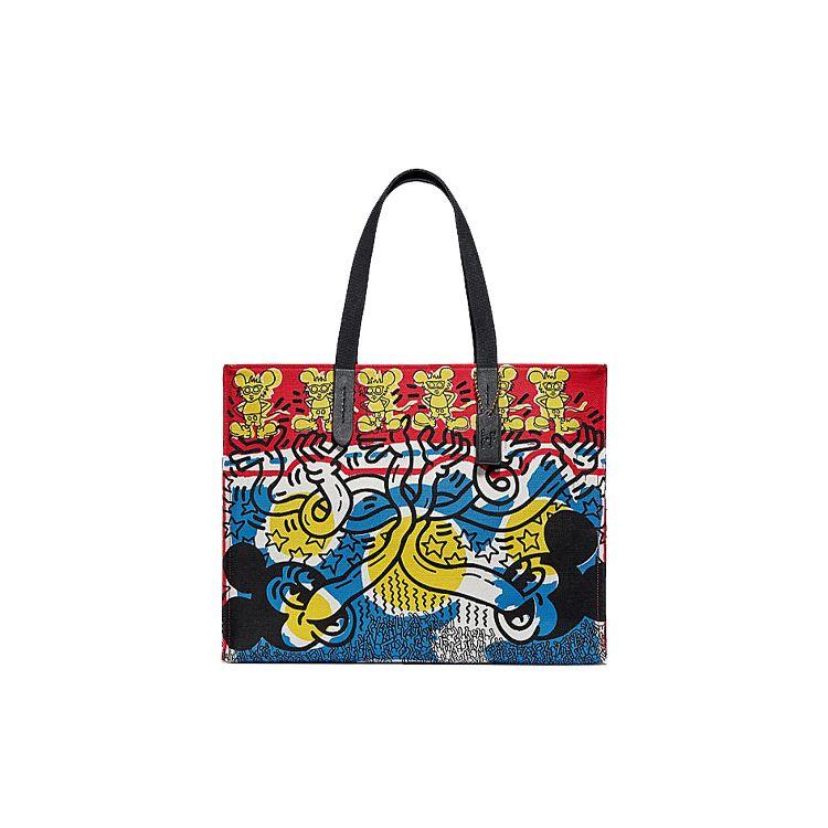

Coach Disney X Keith Haring Recycled Tote Men Tote Bags Blue 5227-OLBLM Basic Set (Bag+Dust Bag)