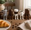 1pcs 1D Printed Coffee Corner Decor Articulated Moka Pot Coffee Bean Cup Mug Chocolate Figures, Coffee Station Shelf Decor, Gift
