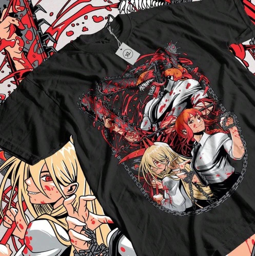 Anime CSM Denji Power Cartoon T Shirt V2 S