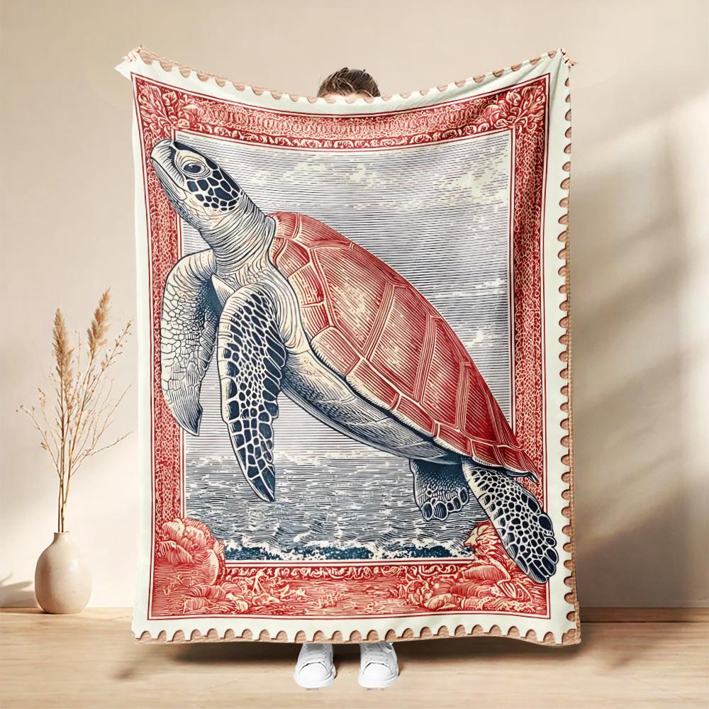 Global Choice Tropical Toucan Custom Print Blanket Teal Jungle Floral Designer Blanket for Bedroom Sofa Home Decor Gift Use