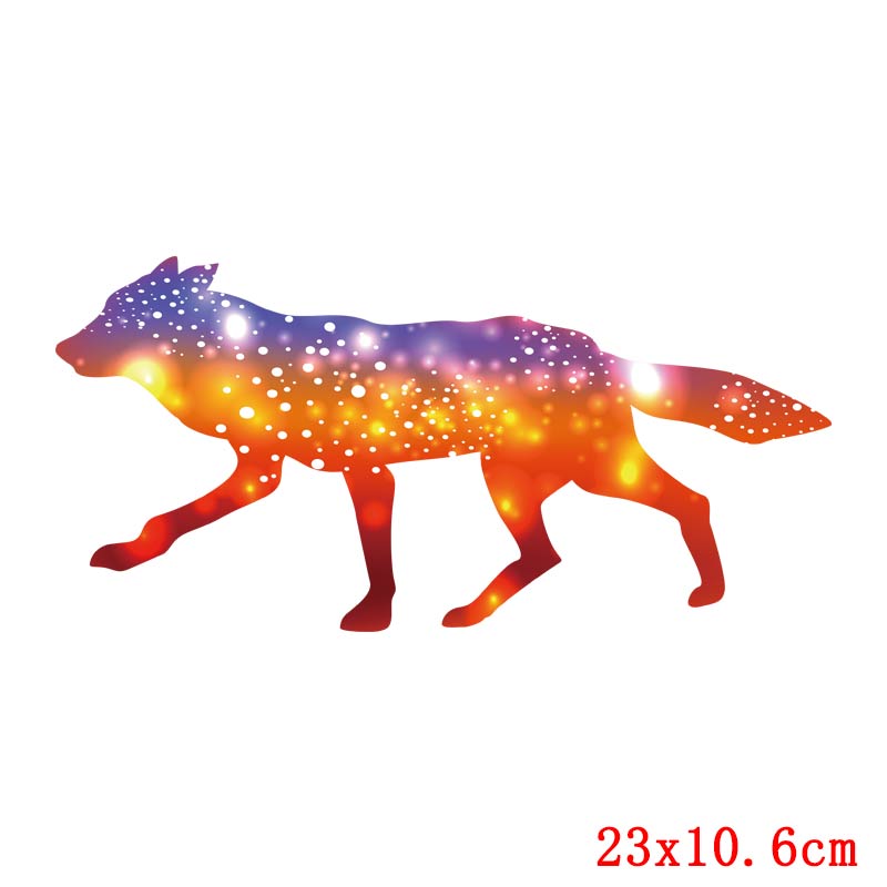 Colorful Animals Unicorn Transfer For Clothing Mysterious Lion Elephant Thermo Transfer For Clothes Appliques For DIY T-shirt