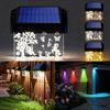 2/4pcs Solar Fence Lights Outdoor 10 Colors Change 3D Fairy Butterfly Art LED Wall Lamp Waterproof Garden Decor for Patio Yard