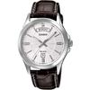 Analog Quartz Mens Wristwatch MTP-1381L-7AV Dark Brown Overseas Model