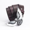Domineering Eagle Fashion Belt Hip Hop Rock Style Men's Whole Cowhide Personalized Retro Belt Stage Decoration Belt