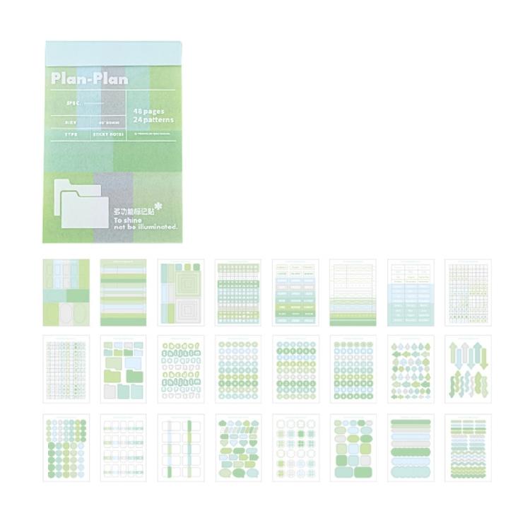 Portable Stick Memo Pad Student Key Classification Index 48 Page For Classifying Note Files And Important Page