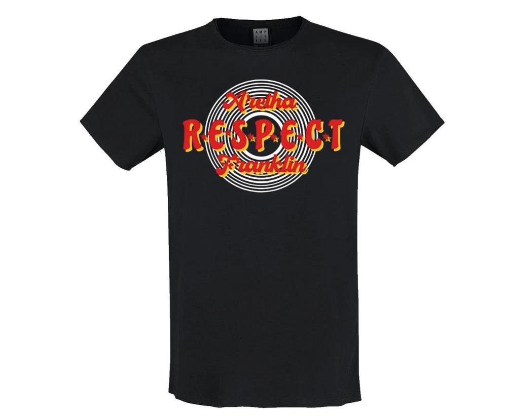 Amplified TShirt Aretha Franklin Respect Charcoal S