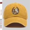 Pc Floral and Horse Pattern Printed Baseball Cap Elegant Double Horse Print Design Golf Cap Home Casual Decorative Hat Comfo
