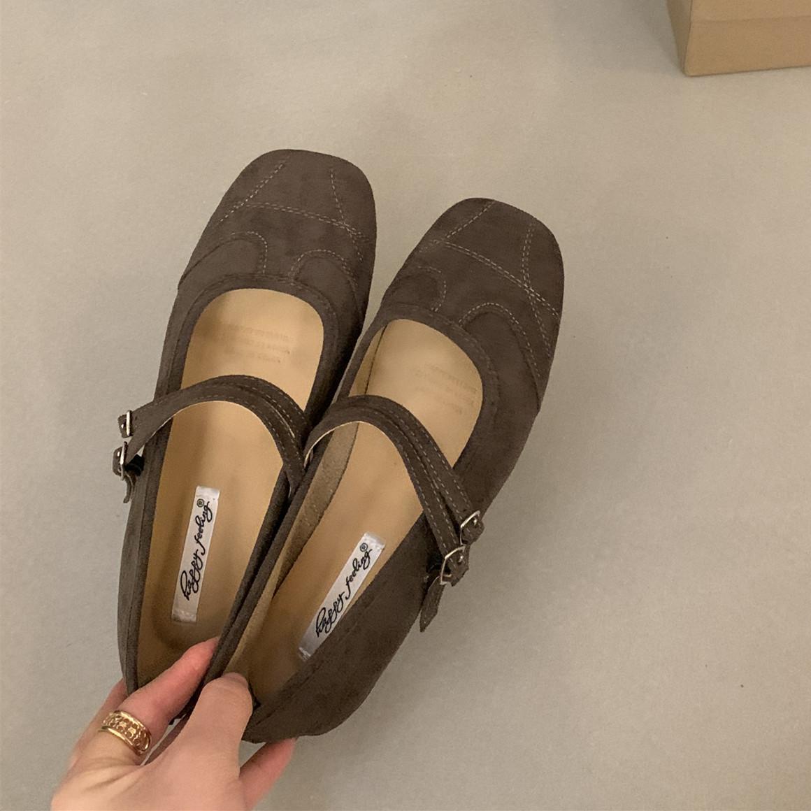 

Мода Bailamos Осень Женские Туфли на Плоском Каблуке Мода Круглый Носок Мелкие Слипоны Туфли Мэри Джейн Мягкие Плоские Повседневные Платье Одинарные Туфли 40 серый