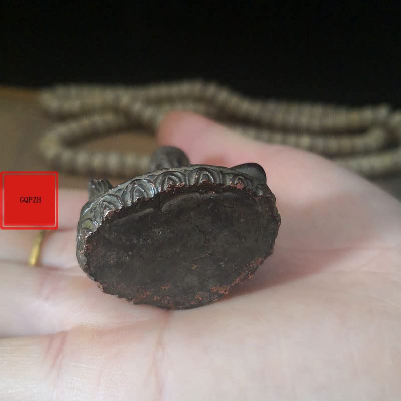 Miniature Buddha Statue of Yakushi Nyorai Antiqued Protective Principal Deity for and Rinzai Made of Promotes Recovery from Protection from and Good