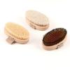Natural Beech Bristle Brush Bath Brush Meridian Dredging Body Beech Wood Dry Brush Exfoliatin Massage Control Blood Circulation