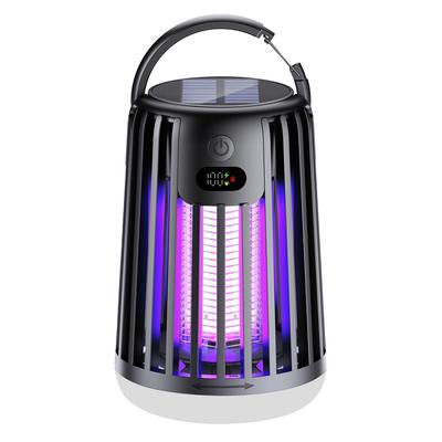 Electric Insect Killer & Trap [2026 New Model Solar Charging Insect Killer & Light 2-Way] Rechargeable Electric Mosquito Killer, High Capacity 3000mAh