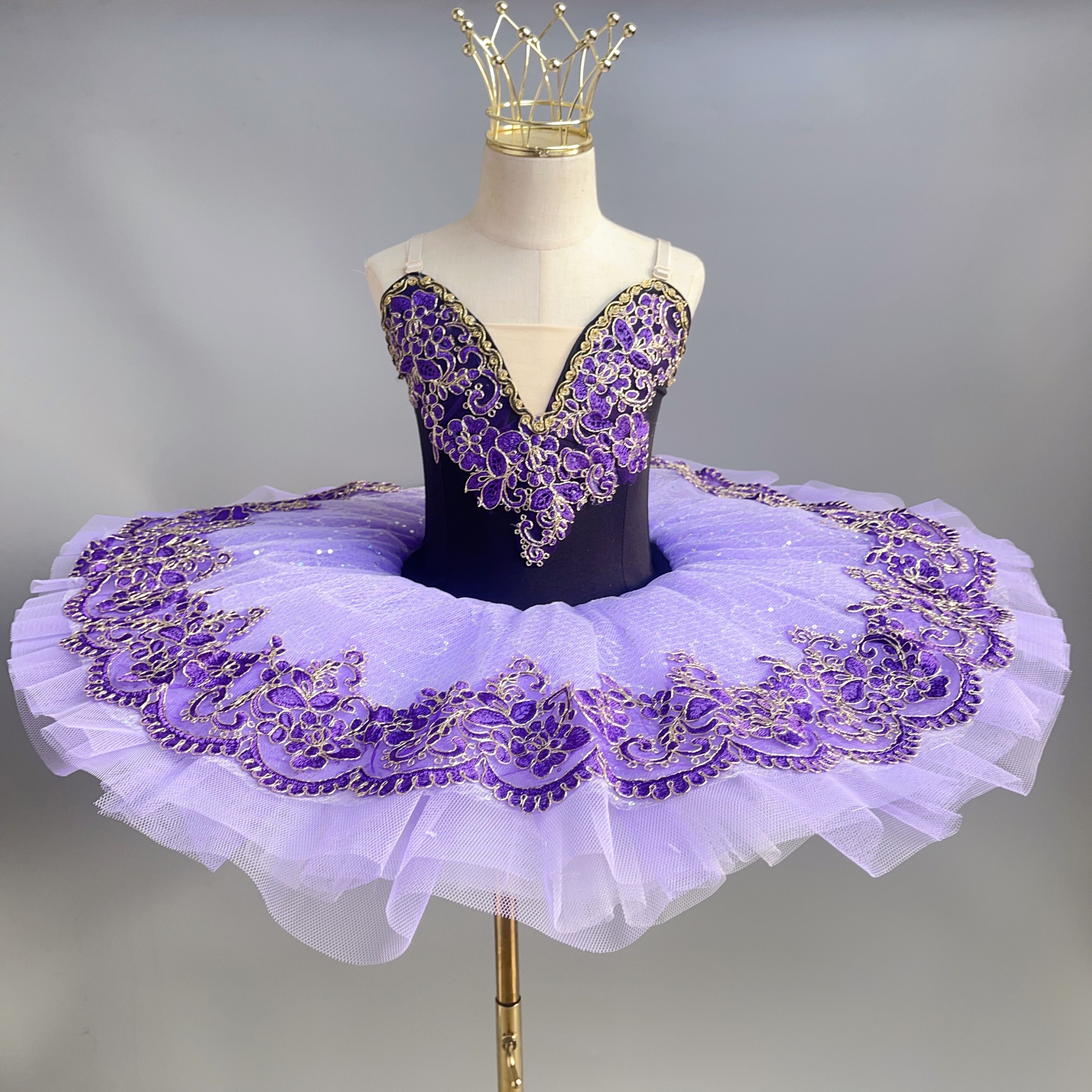 

Fairy Doll Professional Ballet Tutu Pancake for Girl Tulles Platter Performance Tutus for Women Ballet Fluffy Skirt Dance 100