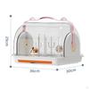 Baby Bottle Drainer Rack Holder, Countertop Dryer, Dustproof ,Nursing Storage Box with