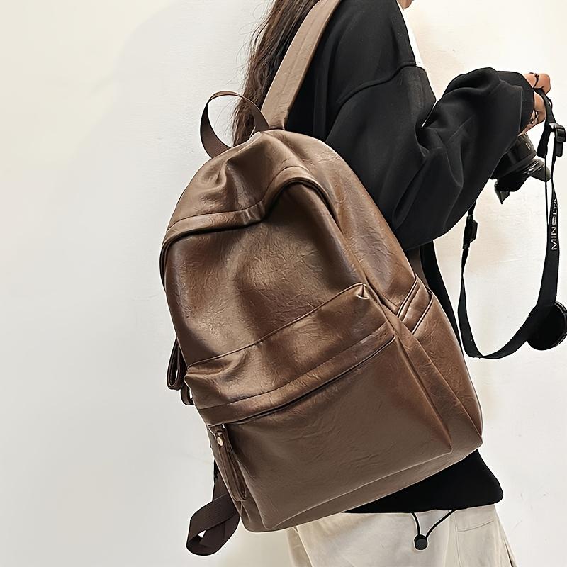 

1Pc Stylish and simple shoulder backpack, suitable for junior high school students, leisure computer backpack, commuter backpack