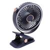 Desk Fan with Clamp and Light Quiet Battery Operated Portable Small USB Desk Fan for Bedroom Office