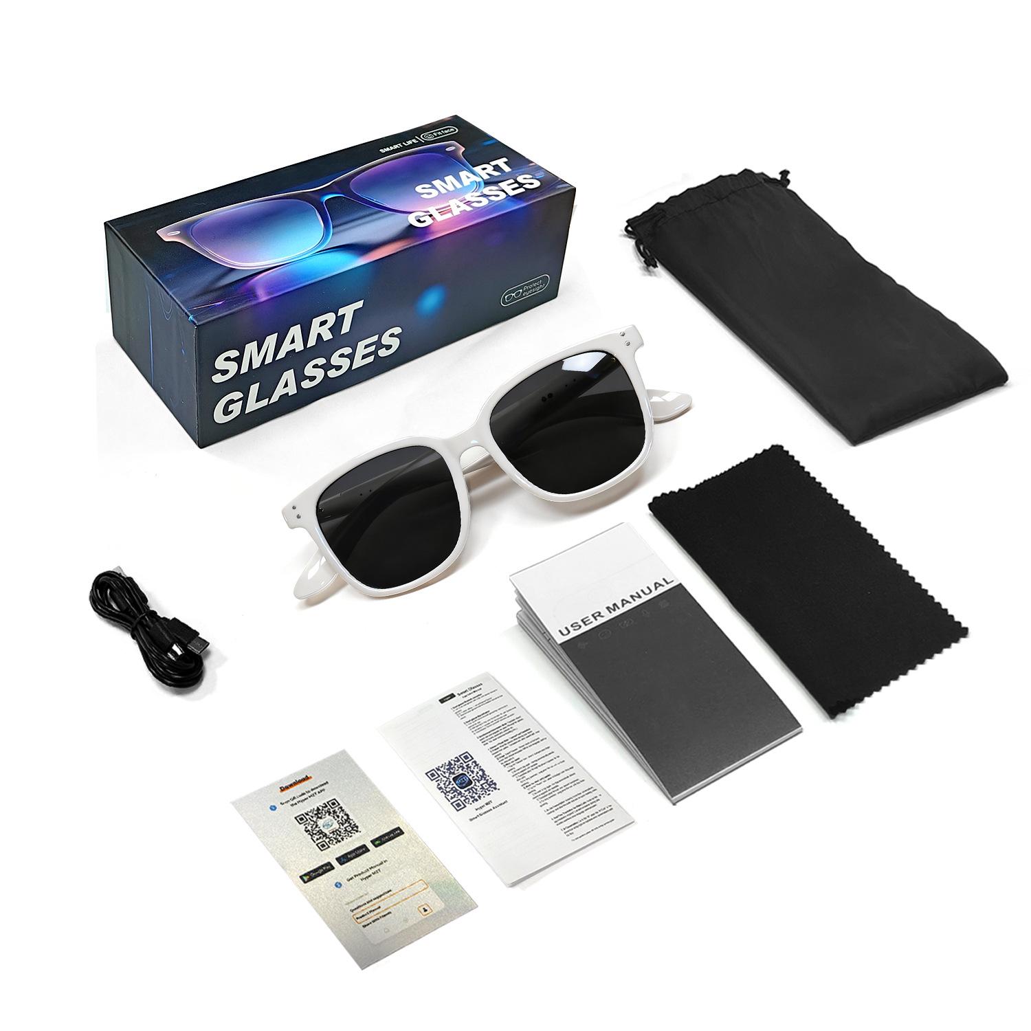 

Smart AI Bluetooth Sunglasses: Real-time Translation in 100+ Languages, Music & Calls