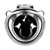 Men Short CB Lock Penis Cage Cock Lock with Belt Stainless Steel Chastity Lock Sex Toy Femdom BDSM