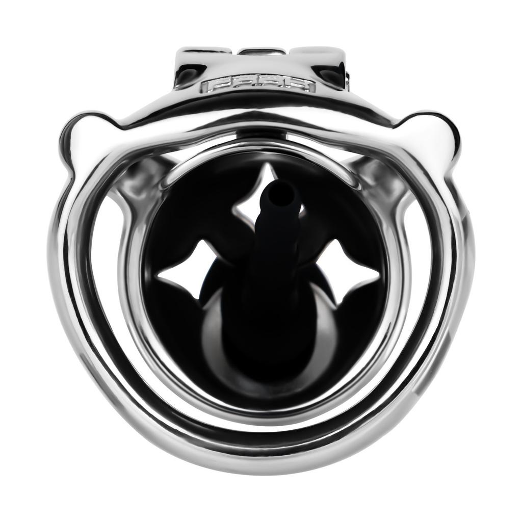 Men Short CB Lock Penis Cage Cock Lock with Belt Stainless Steel Chastity Lock Sex Toy Femdom BDSM