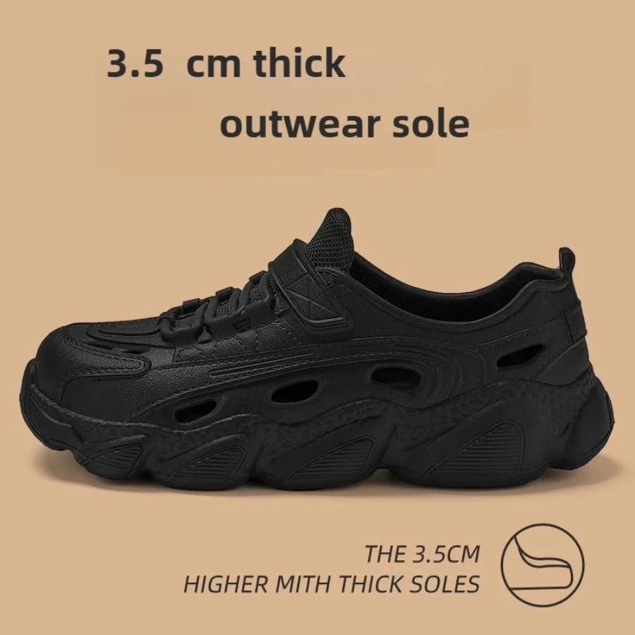 2025 Trendy Men's Sandals Outdoor Wear Thickened Anti-slip Wear-resistant Fashion EVA Moulded Couples Clog Shoes Wholesale